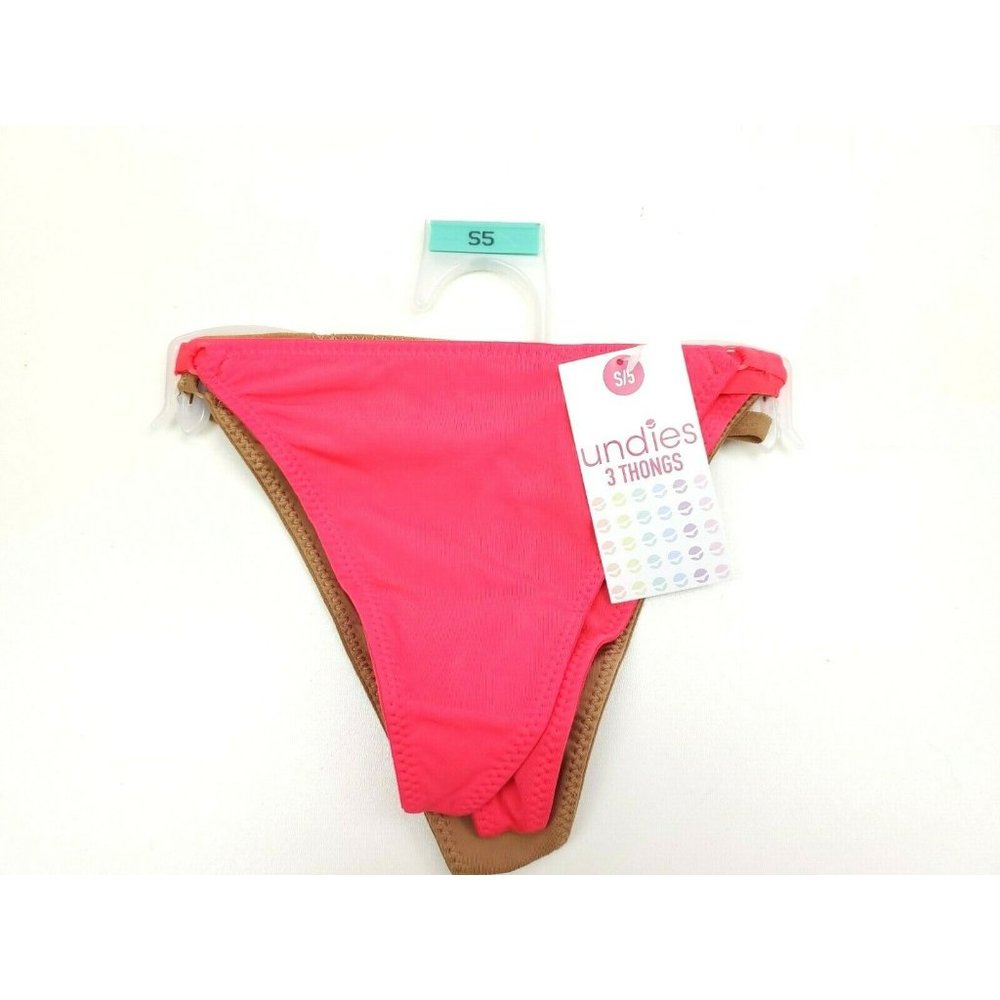 Undies.com Love 'em 3 Pack Thong Undies Size S 5